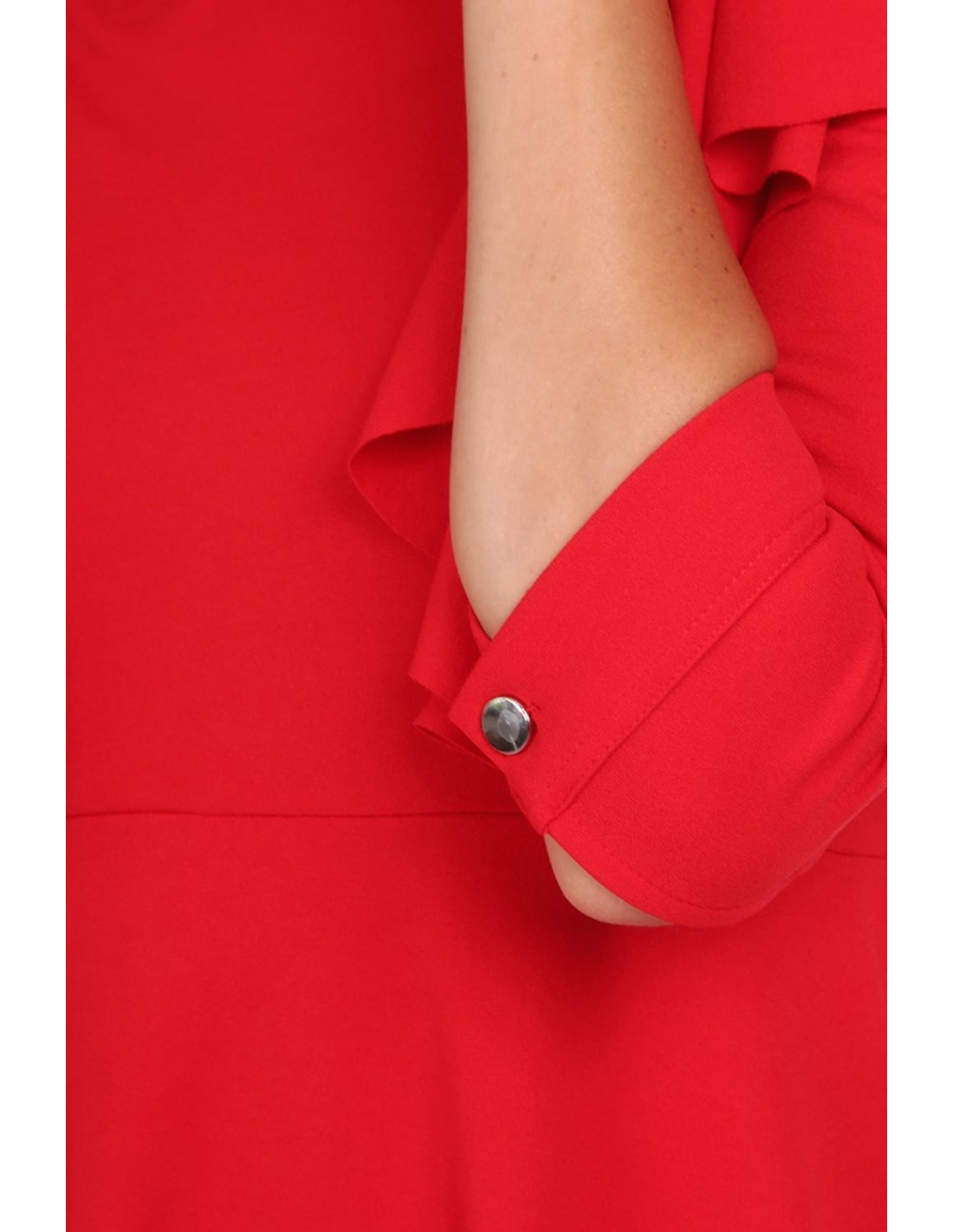 Red dress with ruffles 1818 - Online store - Boutique